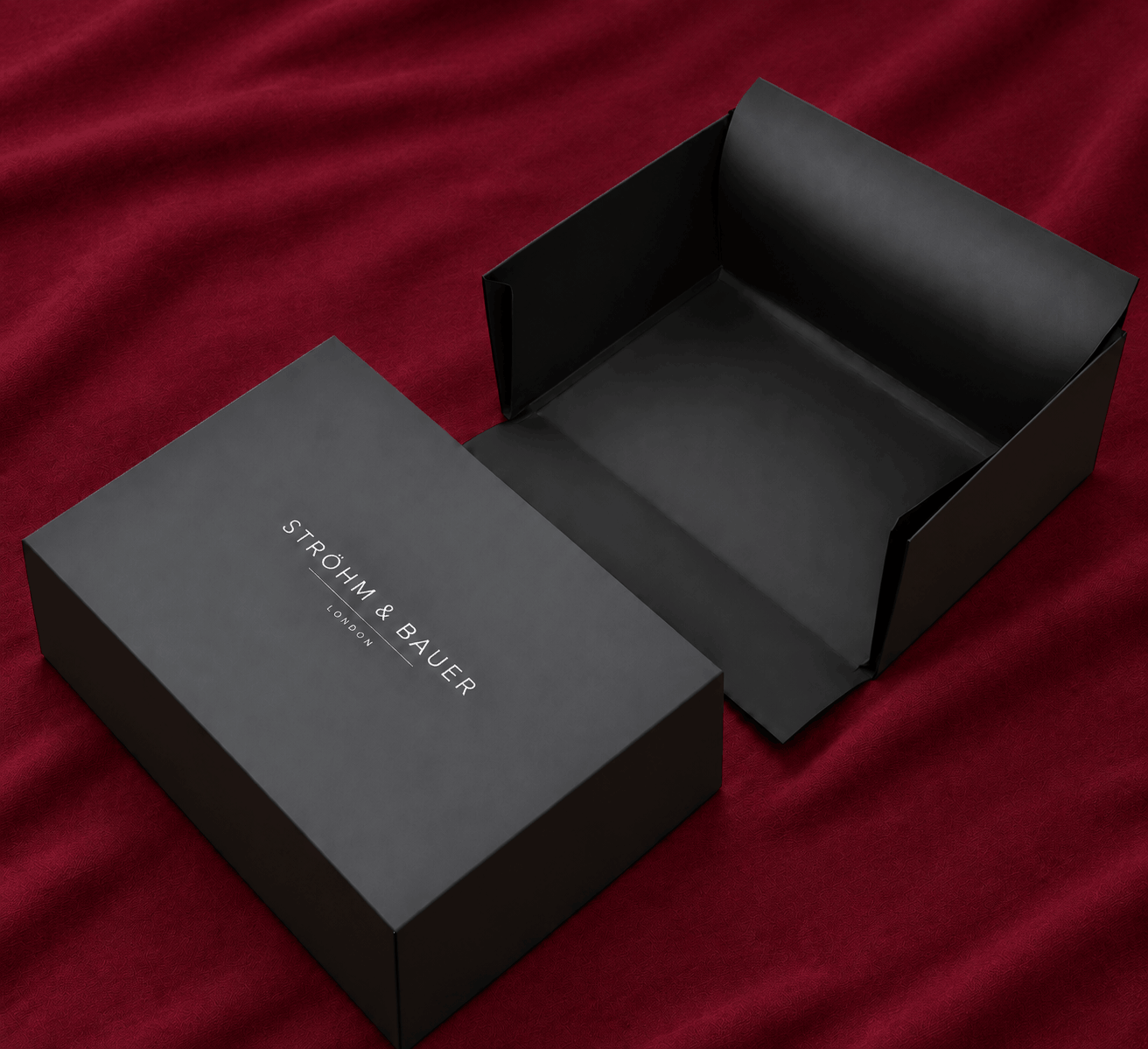 The Ströhm & Bauer house box, in matte black